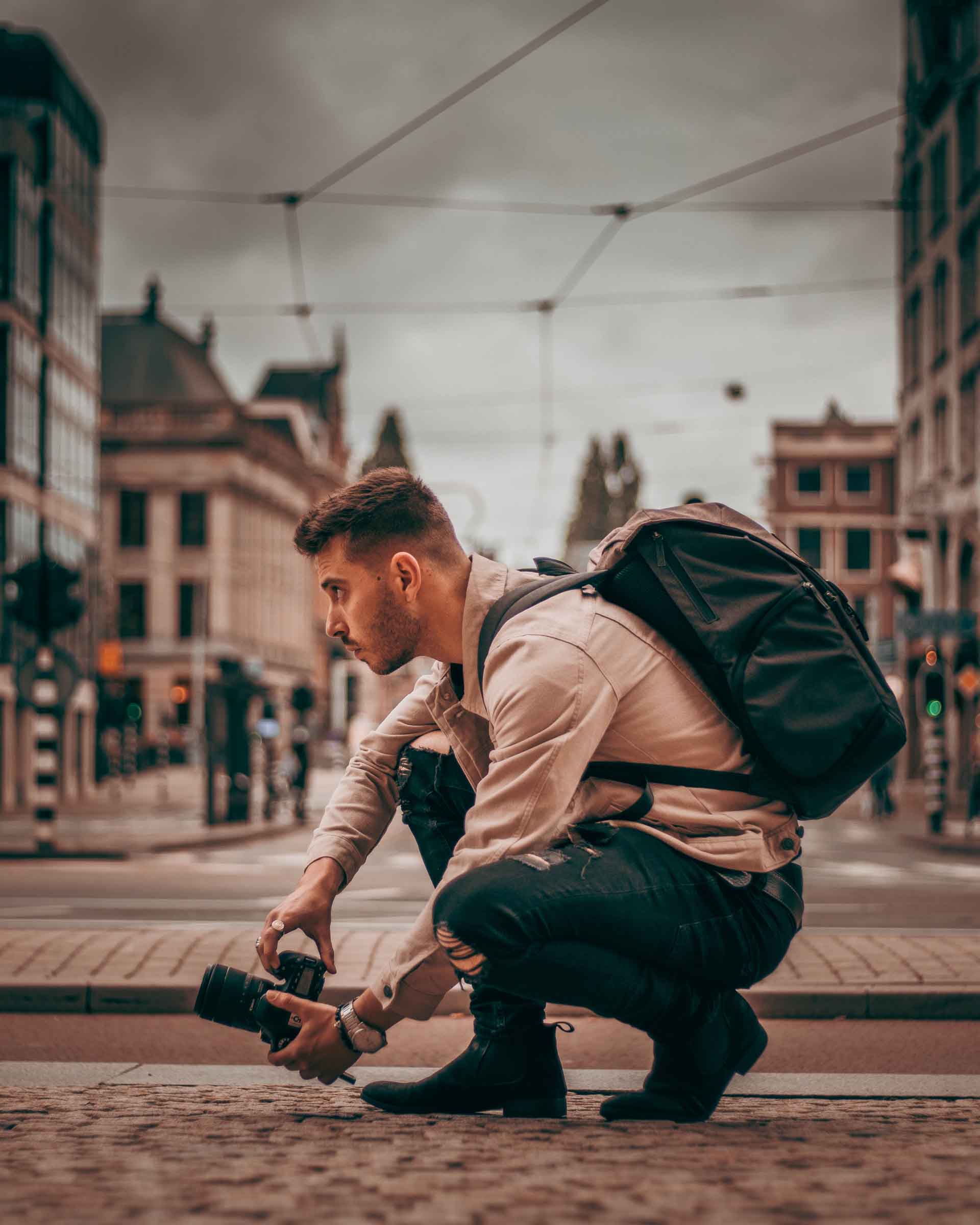 Michiel Robbe in actie als fotograaf